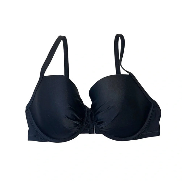 Aerie Black Lightly Lined Underwire Push-up Bikini Top 36DD Women’s - Picture 2 of 9